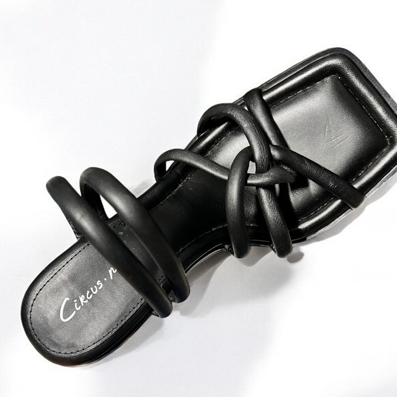 🌻Circus by Sam Edelman Savanna Black Strappy Heeled Sandals – Women's Size 7 - Picture 1 of 10